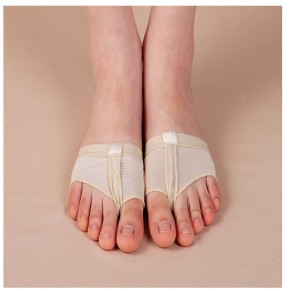 Wholesale Flesh beige  colored   professional foot thongs belly ballet dance practice toe pad shoes socks 